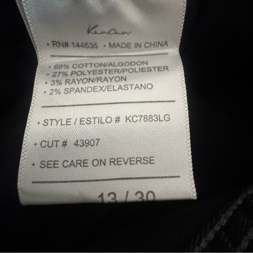 KanCan Margaret High Rise Bootcut Jeans 13/30 NWT Gray Black Wash Button Fly - Picture 8 of 9